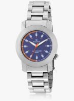 Maxima Attivo Collection Silver/Light Blue Analog Watch