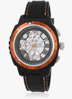 Maxima Hybrid Collection Black/White Analog Watch