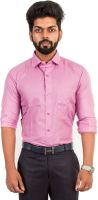 McHenry Men's Solid Formal Pink Shirt