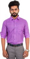 McHenry Men's Solid Formal Purple Shirt