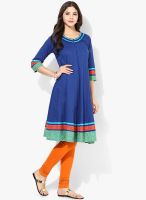 Rangriti Blue Printed Kurtis