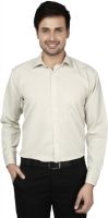 Spaky Men's Striped Formal Green Shirt