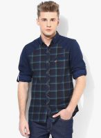 Spykar Blue Regular Fit Casual Shirt