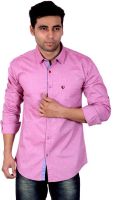 Studio Nexx Men's Solid Casual Pink Shirt