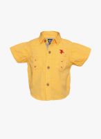 Tales & Stories Yellow Casual Shirt