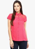 The Vanca Fuchsia Solid Shirt