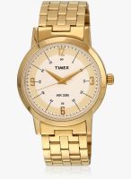 Timex Ti000t10200-Sor Golden/Silver Analog Watch