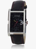 Titan Silver NC9310SL01 Black/Black Analog Watch