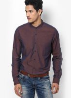 Turtle Solid Purple Casual Shirt