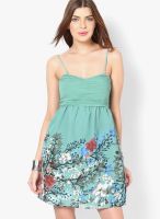 Vero Moda Blue Colored Printed Shift Dress