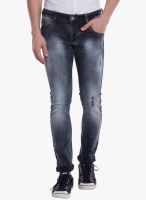 Vintage Grey Low Rise Slim Fit Jeans