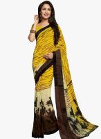 Vishal Yellow Printed Saree