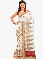 Xclusive Chhabra Off White Embroidered Saree