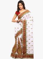 Xclusive Chhabra White Embroidered Saree