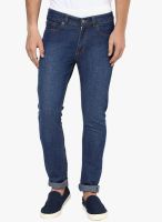 Yepme Blue Mid Rise Slim Fit Jeans