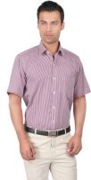 Zido Men's Checkered Formal Red Shirt