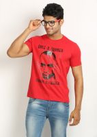 642 Stitches Printed Men's Round Neck Red T-Shirt 642 Stitches Printed Men's Round Neck Red T-Shirt