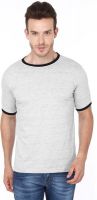 99Tshirts Solid Men's Round Neck Grey T-Shirt