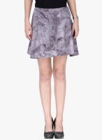 Alibi Purple Flared Skirt