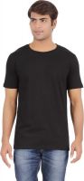 Ap'pulse Solid Men's Round Neck Black T-Shirt