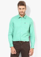 Arrow Sports Green Slim Fit Casual Shirt