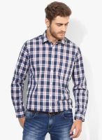 Arrow Sports Navy Blue Regular Fit Casual Shirt