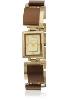 Aspen Ap1662 Two Tone/Brown Analog Watch