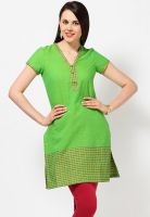 Aurelia 100% Cotton Green Kurti