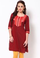 Aurelia 100% Cotton Red Kurti