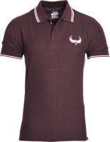 Avenster Solid Men's Polo Neck Brown T-Shirt