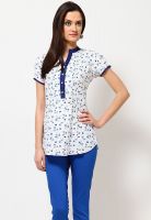 Ayaany Cotton White Kurti