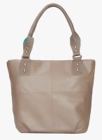 Bagkok Beige Polyurethane (Pu) Handbag