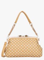 Bagkok Beige Polyurethane (Pu) Handbag