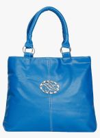 Bagkok Blue Polyurethane (Pu) Handbag