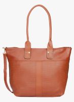 Bagkok Tan Polyurethane (Pu) Handbag