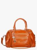 Bagkok Tan Polyurethane (Pu) Handbag