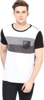Benoit Printed Men's Round Neck White T-Shirt