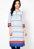 Biba Cotton Blue Kurti