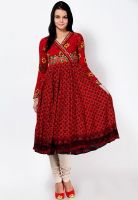 Biba Rayon Red Kurti