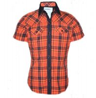 Blacksoul Men's Checkered Casual Red Shirt