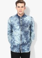 Blue Saint Light Blue Casual Shirt