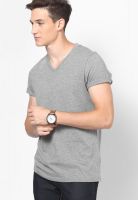 Burton Grey V Neck T-Shirt