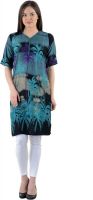 By Maaa Applique Women's Kurti(Multicolor)