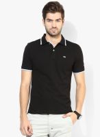 Byford By Pantaloons Black Solid Polo T-Shirt