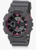 Casio G-Shock Ga-110Ts-8A4dr Grey/Black Analog & Digital Watch