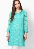 Castle Green Embroidered Kurtis