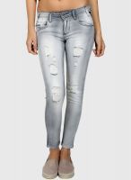 Code 61 Grey Solid Jeans