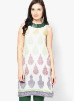 Divina Off White Printed Kurtis