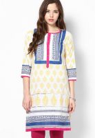 Diya Yellow Printed Kurtis