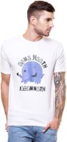 Enquotism Printed Men's Round Neck White T-Shirt